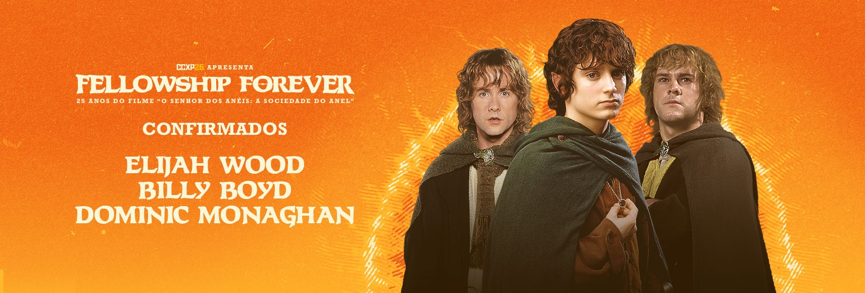CCXP26 confirma Billy Boyd, o Pippin de “O Senhor dos Anéis: A Sociedade do Anel”, para a celebração Fellowship Forever